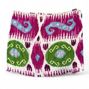 American Eagle Outfitters bright green purple dyed pattern infinity scarf